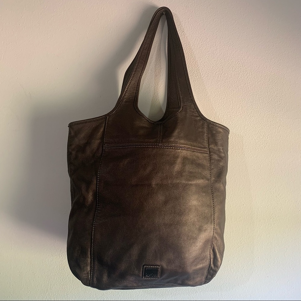 Kooba Brown Leather Shoulder Bag